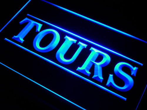 Tours Service Travel Agency Neon Light Sign